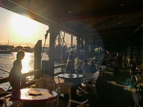 NJ Seafood; Sundown @ the Lobster House on the deck
