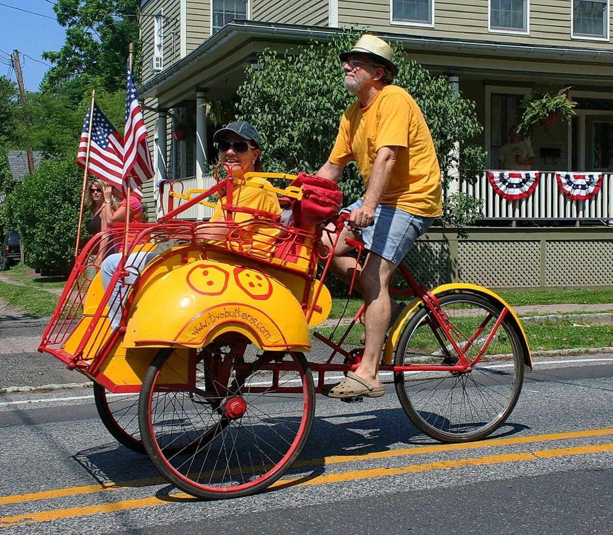 NJ Events: Memorial Day Parade, Frenchtown, NJ, Rickshaw