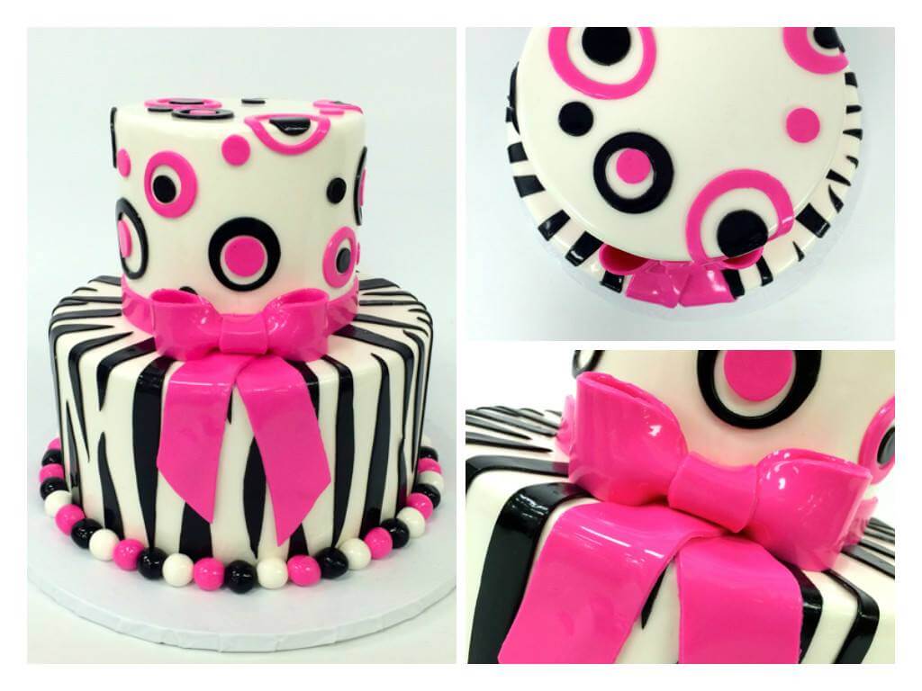 NJ Weddings-Carlos Bakery-Cake Boss-Pink Ribbon Cake