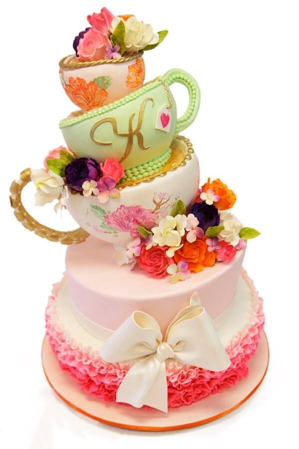 NJ Weddings-Pink Cake Box-Bridal Shower
