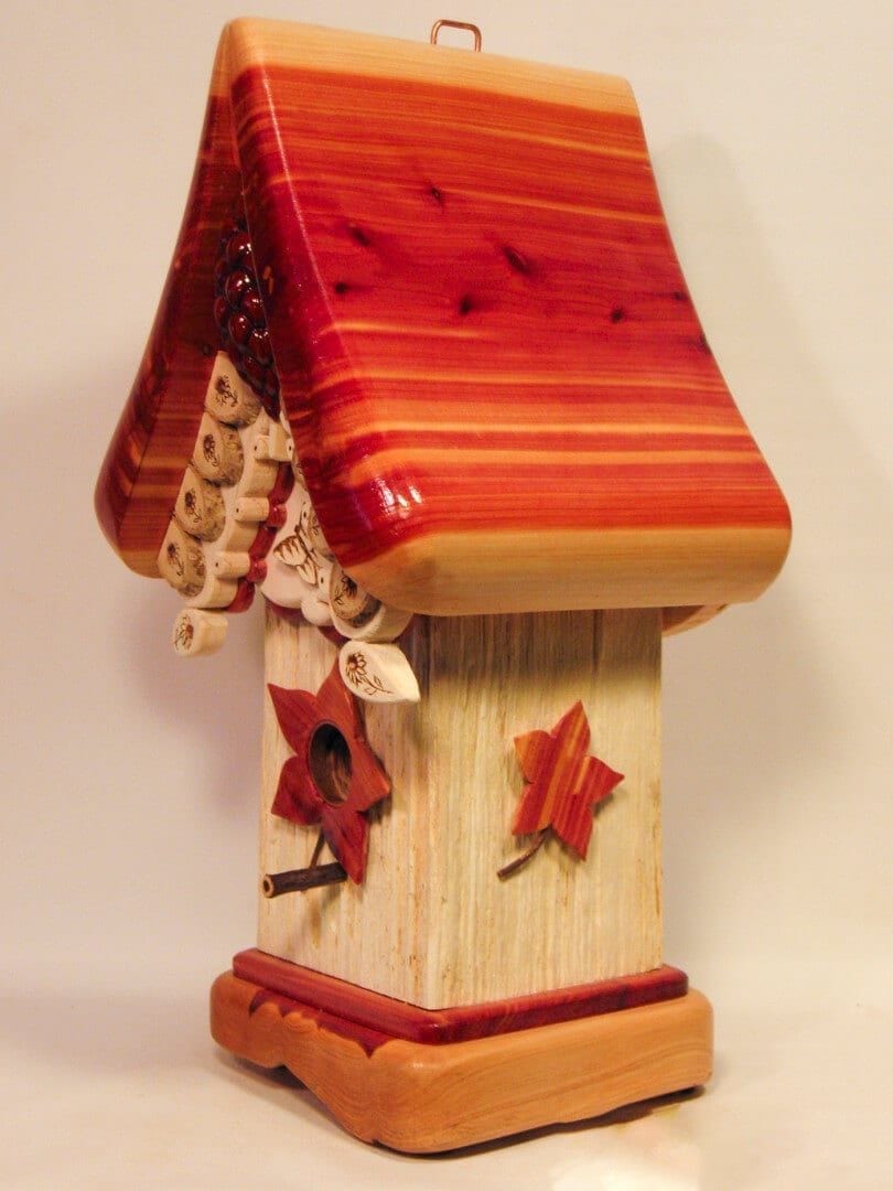 NJ Home adn Garden-Birdhouse King-Birdhouse with Flowers