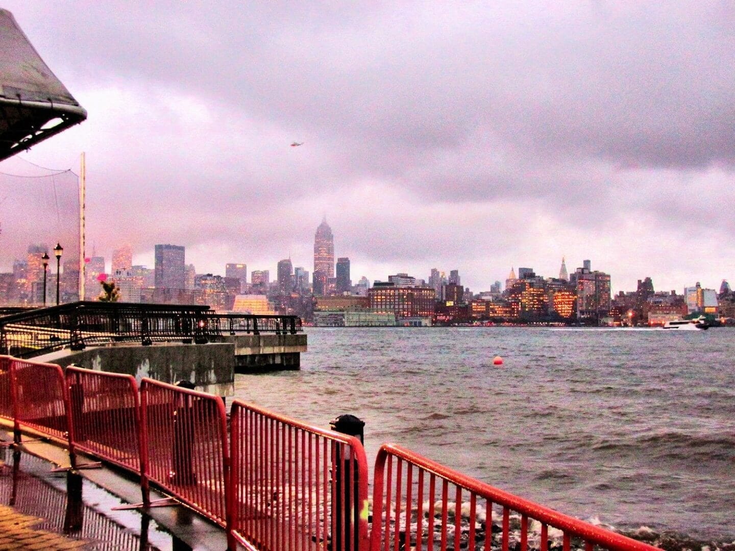NJ Events - Hobken Italian Festival - Manhattan and Hudson River - Rainy Day - Photo by Patrick Lombardi