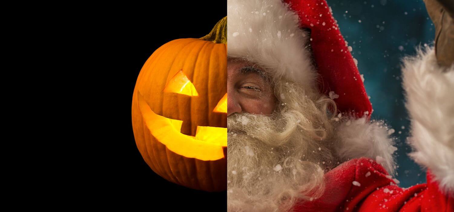 Halloween and Christmas mashup