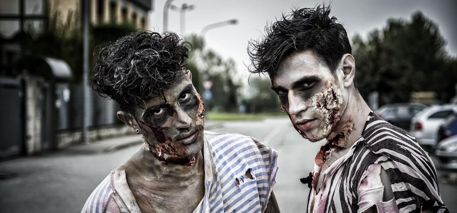 NJ Events-Two zombies standing in street