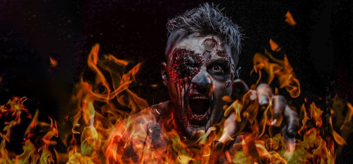 NJ Halloween-Zombie Flame