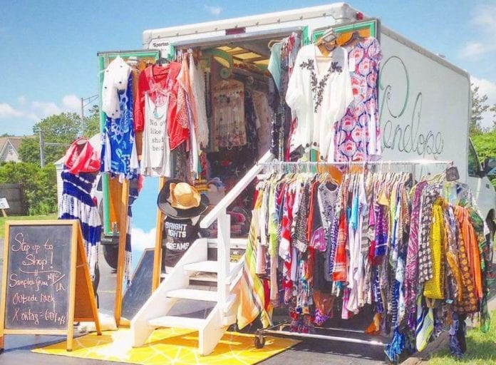 Exterior Photo of Mobile Fashion Truck, Penelope Fashion Boutique