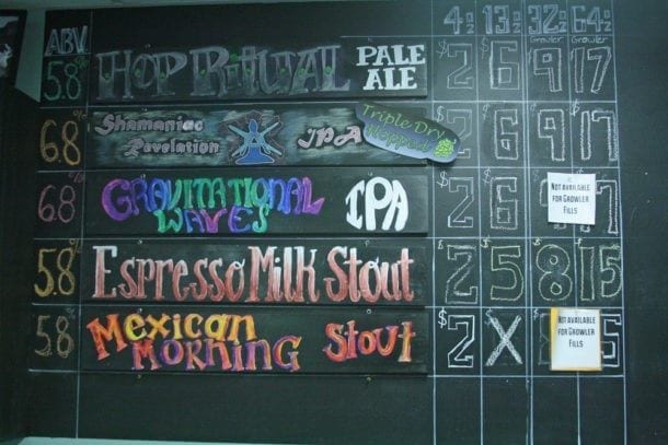 Beer Menu