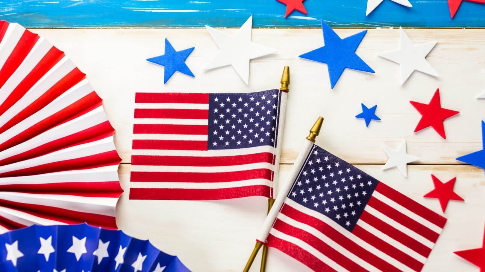 diy, flag decorations