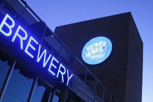 beach haus sign outdoor