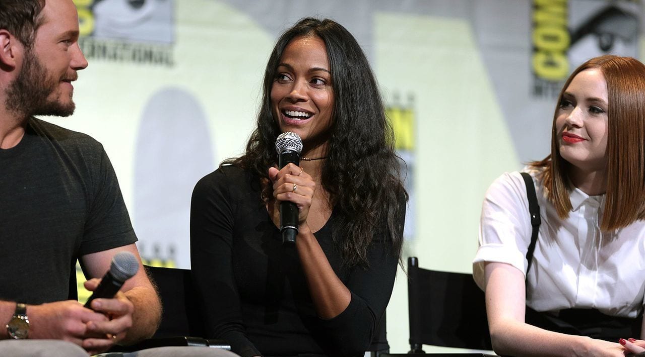 Zoe Saldana at San Diego Comic Con