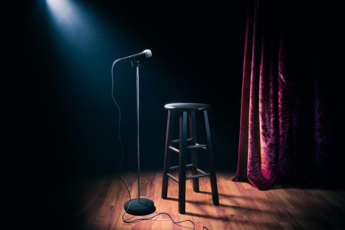 Stand-Up Comedy Performance on Stage