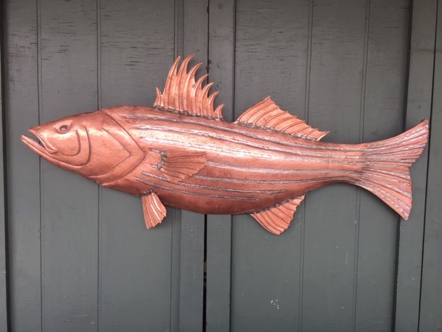 Metal Fish Ornament from CopperDave LLC