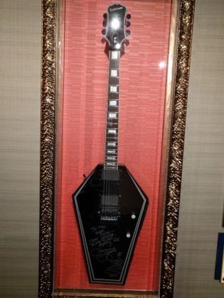 Zakk Wylde signed this guitar for the Hard Rock Hotel & Casino