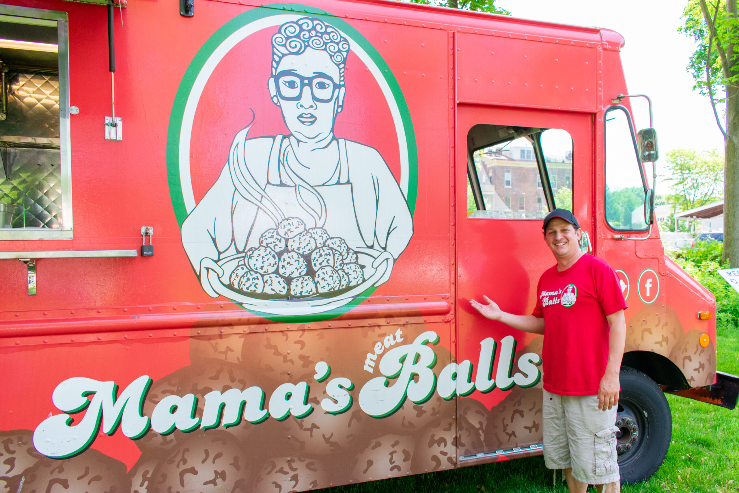 Mamas Meatballs Food Truck with Owner