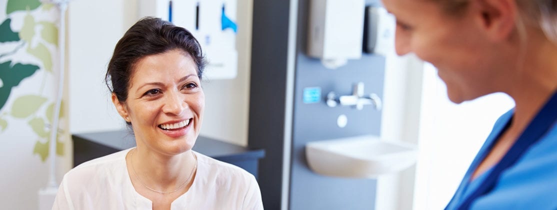 Female Patient smiling