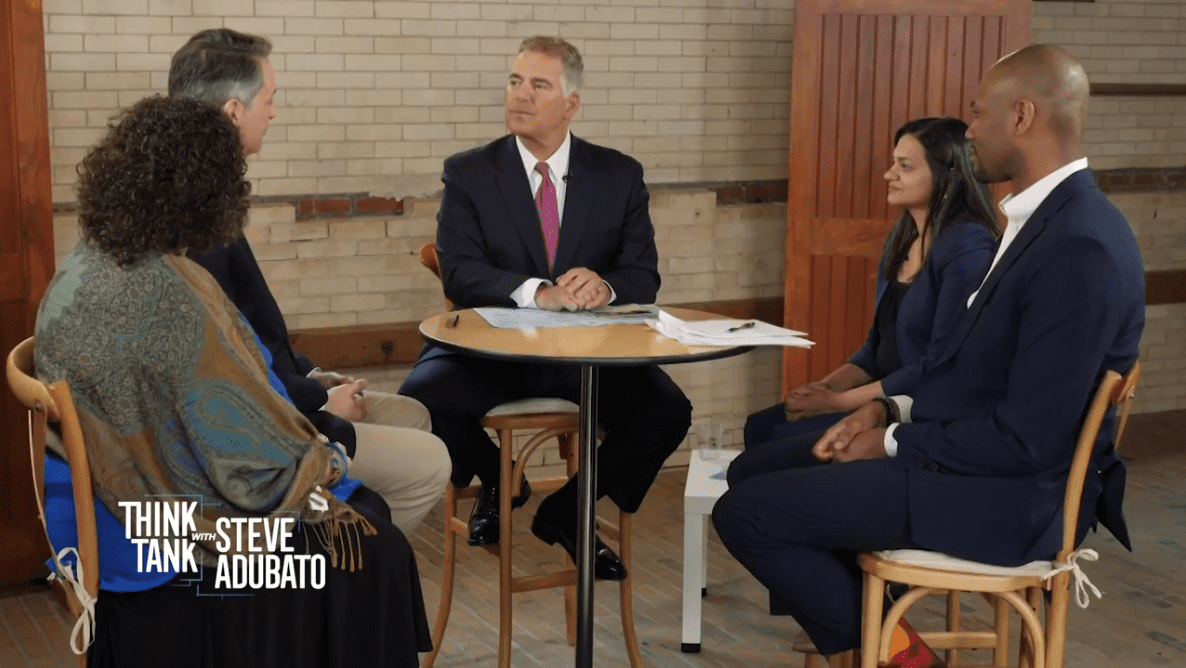 Roundtable of panelists discussing child care