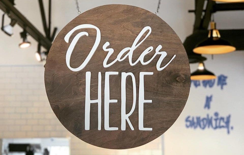 Subs & Co Order Here Sign