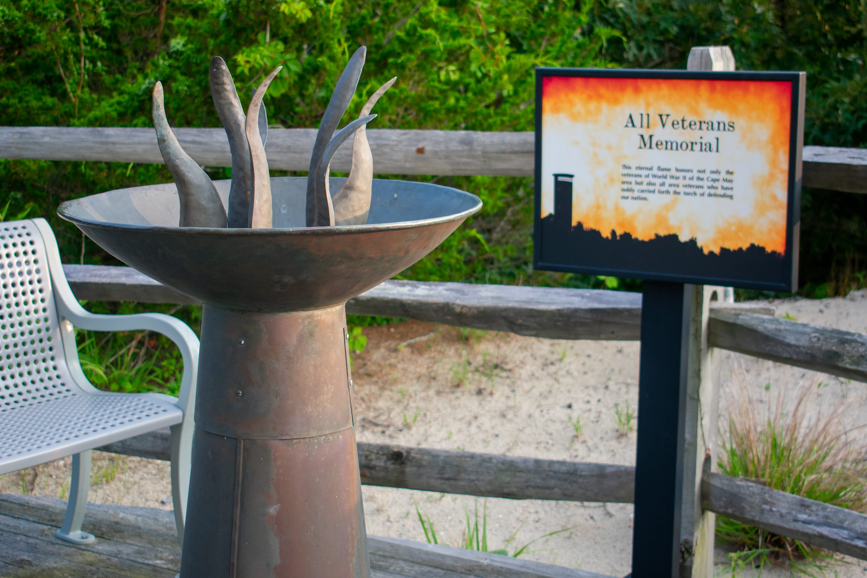 Veterans Memorial at Cape May Lookout Tower