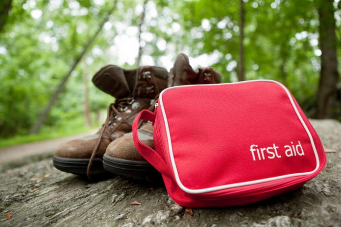 First Aid Kit on Hiking Trail