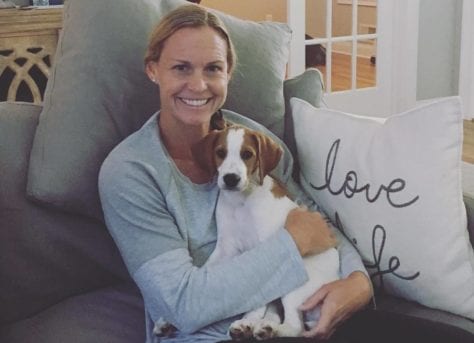 Christie Pearce with Puppy
