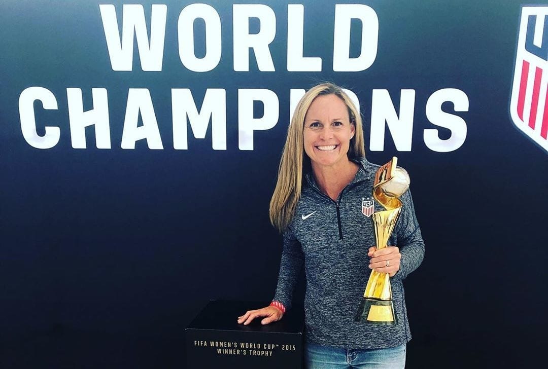 Christie Pearce with Trophy