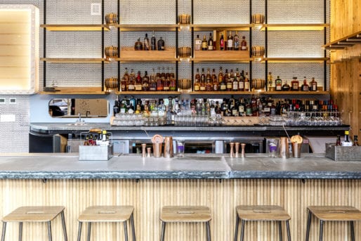 View of the Bar Seating at The Boil