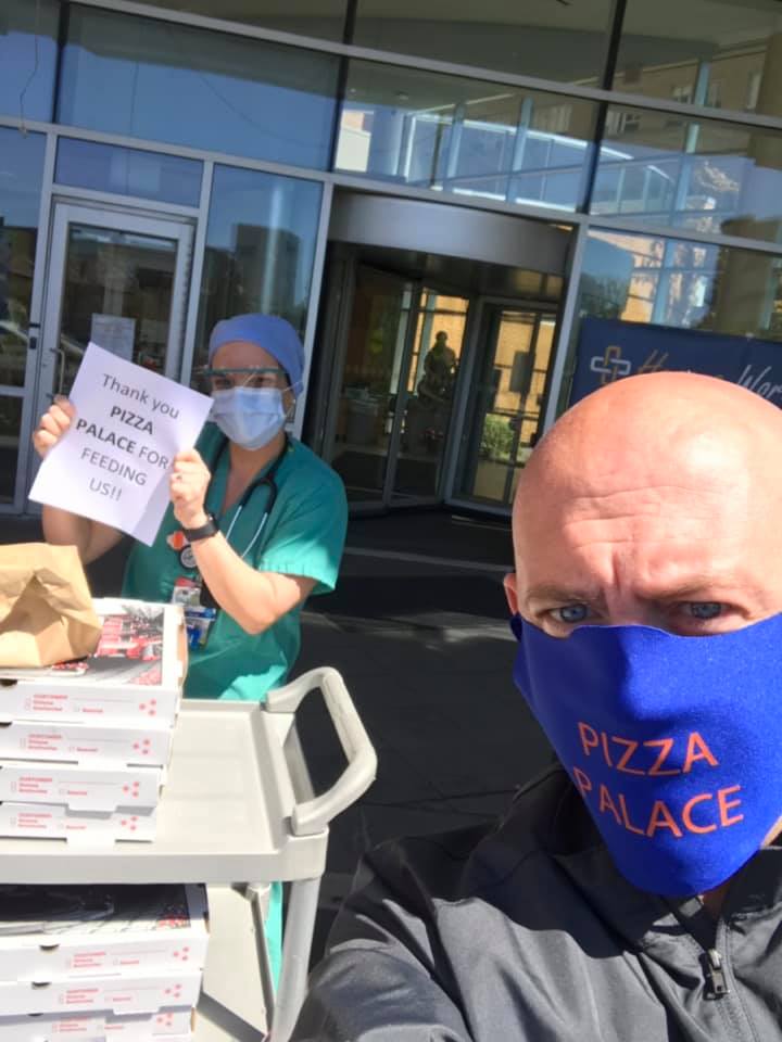 Pizza Palace Delivering Meal Donation to St. Joseph's Regional Medical Center