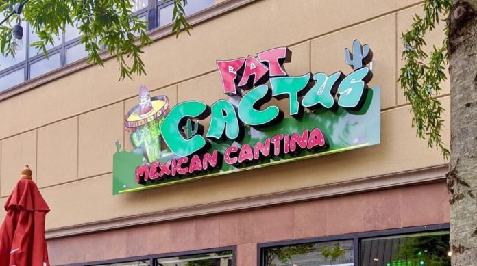 Fat Cactus Mexican Cantina Sign