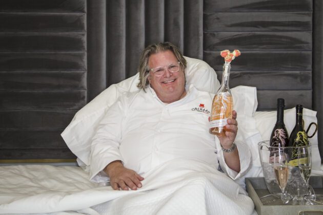 David Burke Poses in Bed