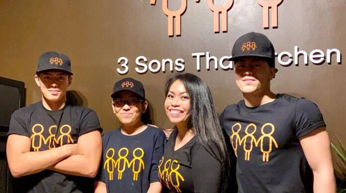 3 Sons Thai Kitchen Family Photo