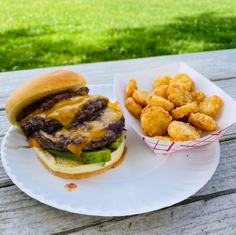 Burger and Tater Tots