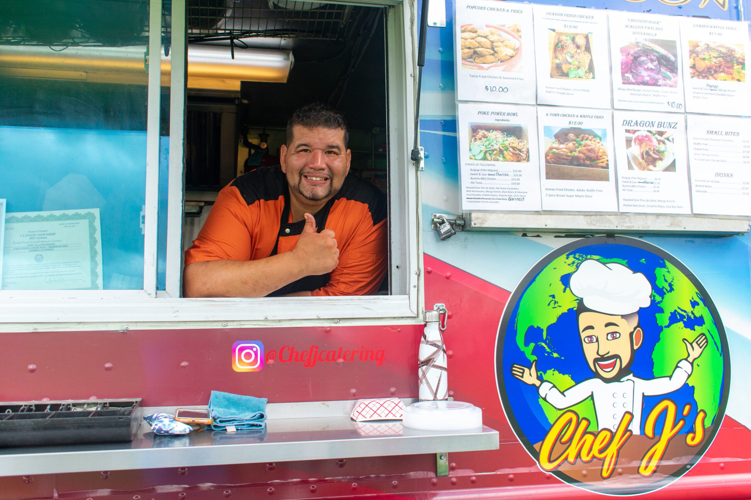 Chef J at Service Window