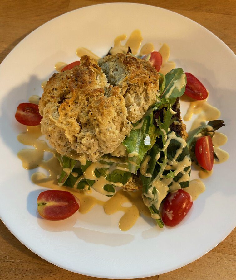 Vegan biscuit sandwich