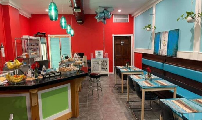 Mi Flor Latin Cafe Interior Decor