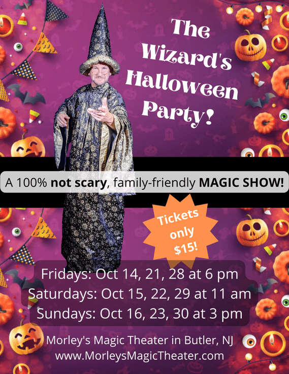 Morley's Magic Theater Halloween Party Poster