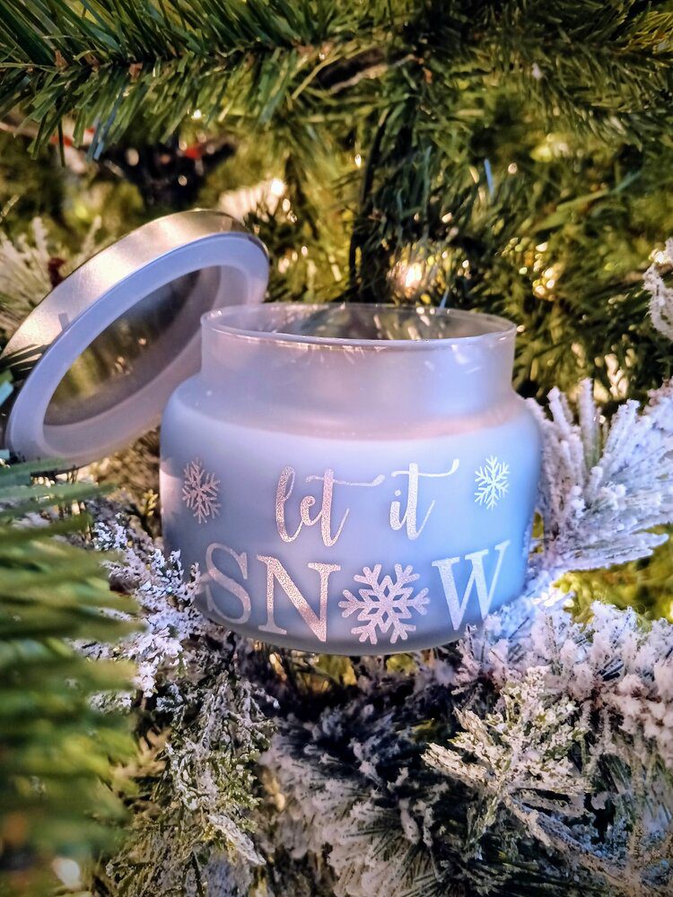 Let It Snow Candle