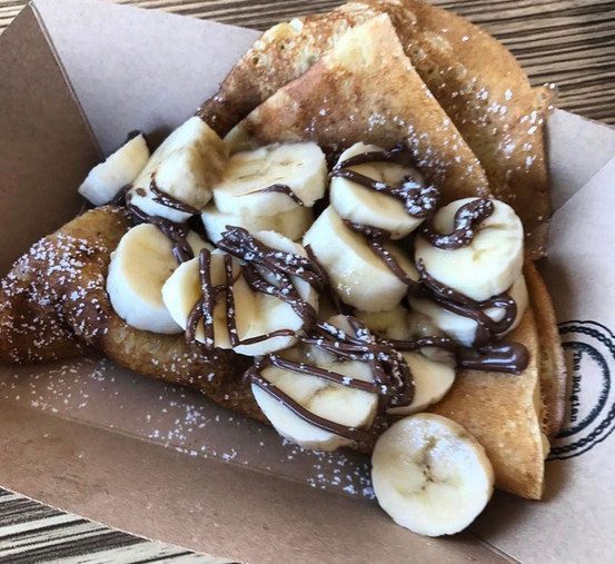Waffle with Banana and Nutella