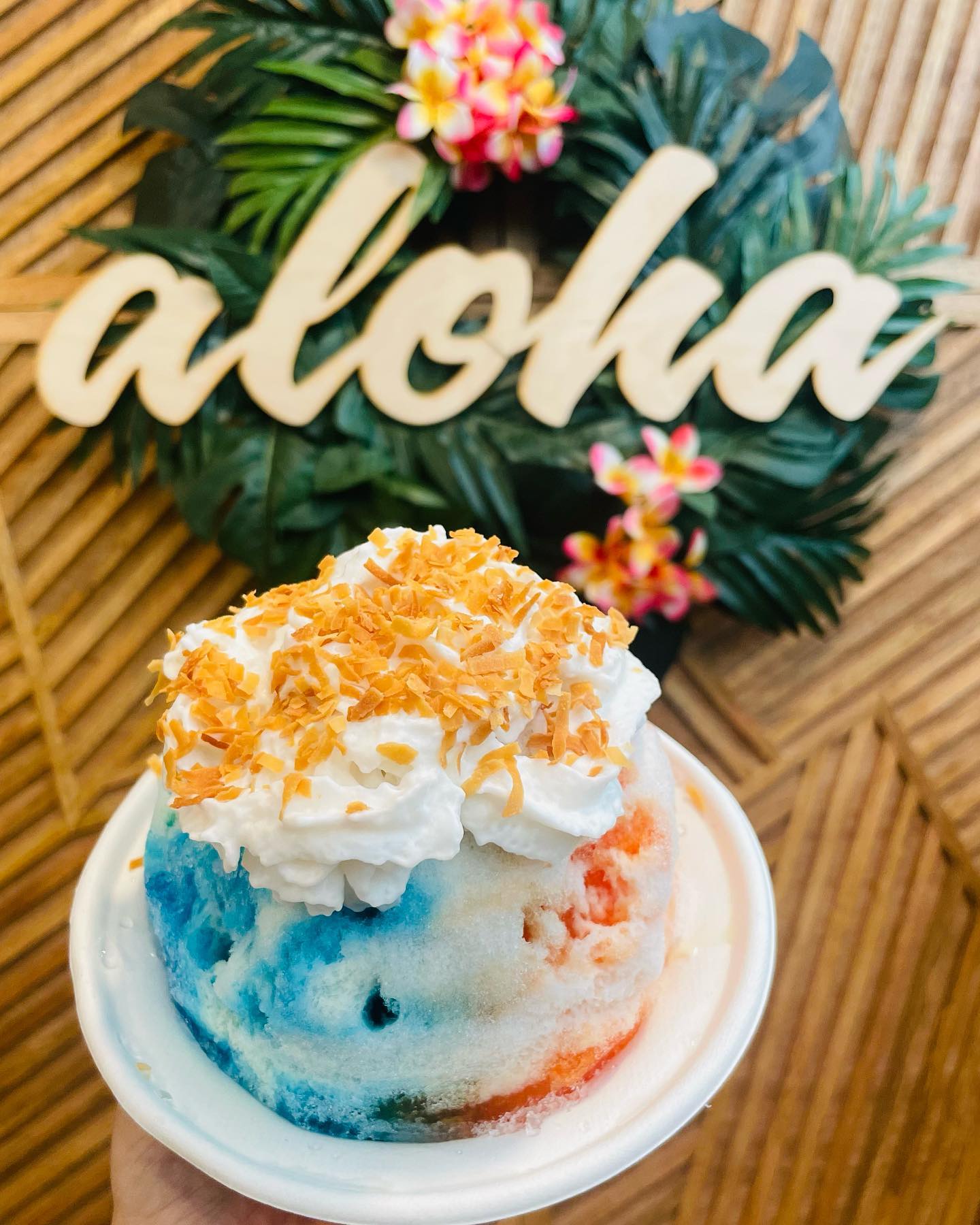 Blue Raspberry and Toasted Coconut