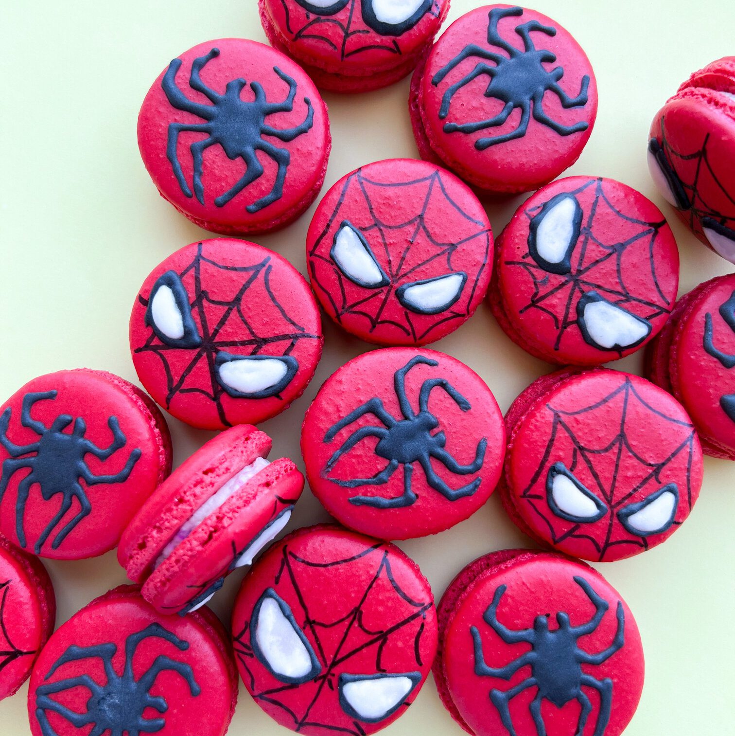 Spider-Man Macarons