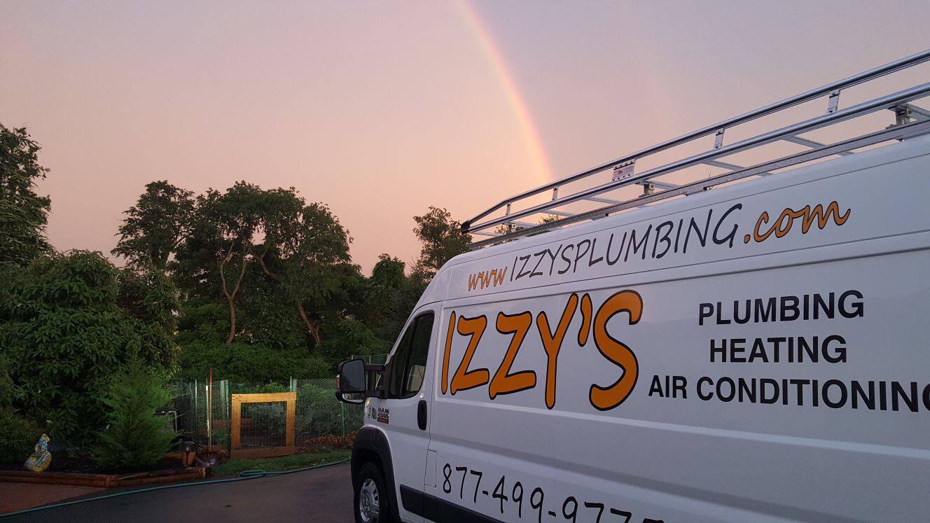 Izzy's Plumbing & Heating truck