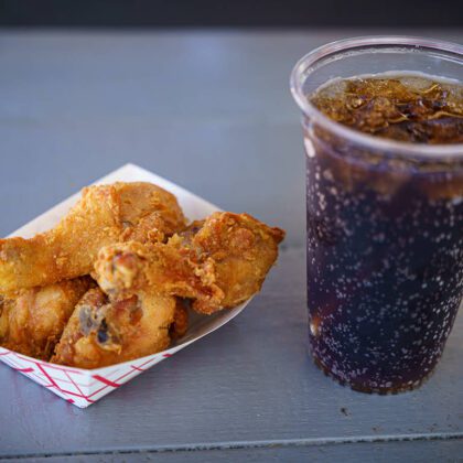 Chicken Wings and Drink