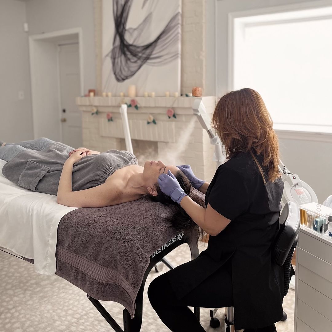 spa treatment in progress