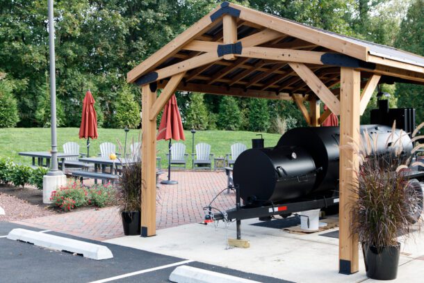 Smoker and Patio