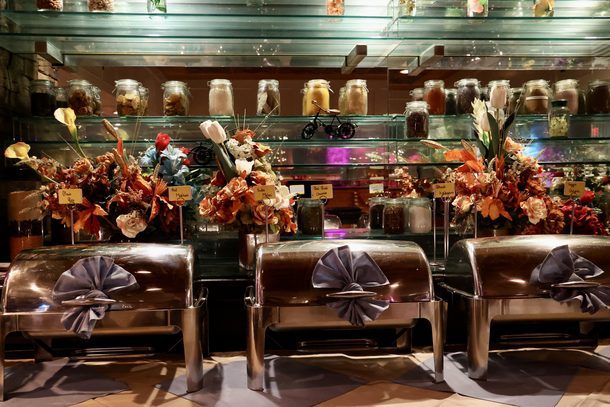 Buffet Spread inside restaurant