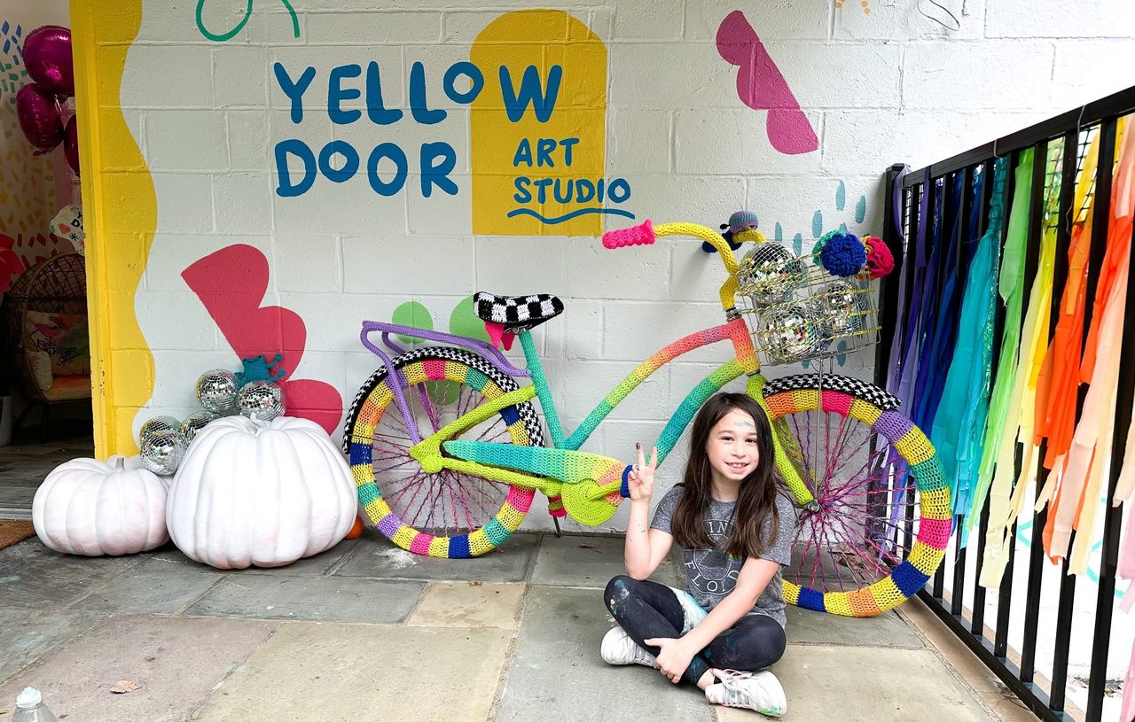 Yellow Door Art Studio Painted Wall