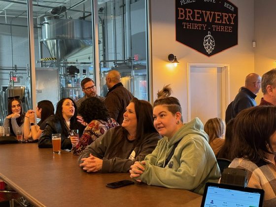 Locals Drinking at Bar