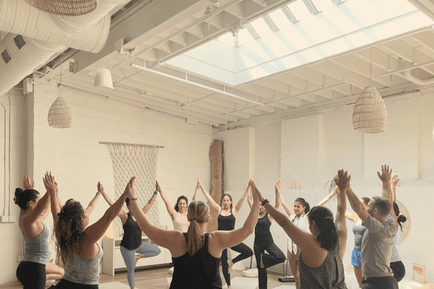 Yoga Group in Meditation Circle