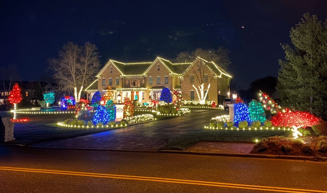 Christmas Light Installers Display from We Hang Holiday Lights