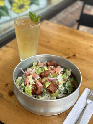 Healthy Meal with Handcrafted Cocktail