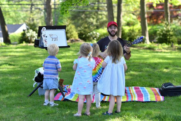 Playing Music with Kids Outside